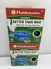 Lot of 2 New Fluidmaster 7530P8 Better Than Wax Waxless Toilet Gasket