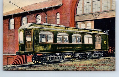 Postcard Massachusetts Worcester Polytechnic Institute Experimental & Tests RWY