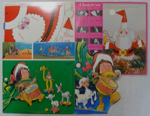 CHILDRENS • CHRISTMAS Vinyl 2LP Santa 3 Bears PICKWICK Drummer Boy PETER PAN VG+ - Foto 2 di 2