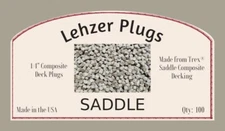New 1/4" Trex "Saddle" Plugs for Composite Decking