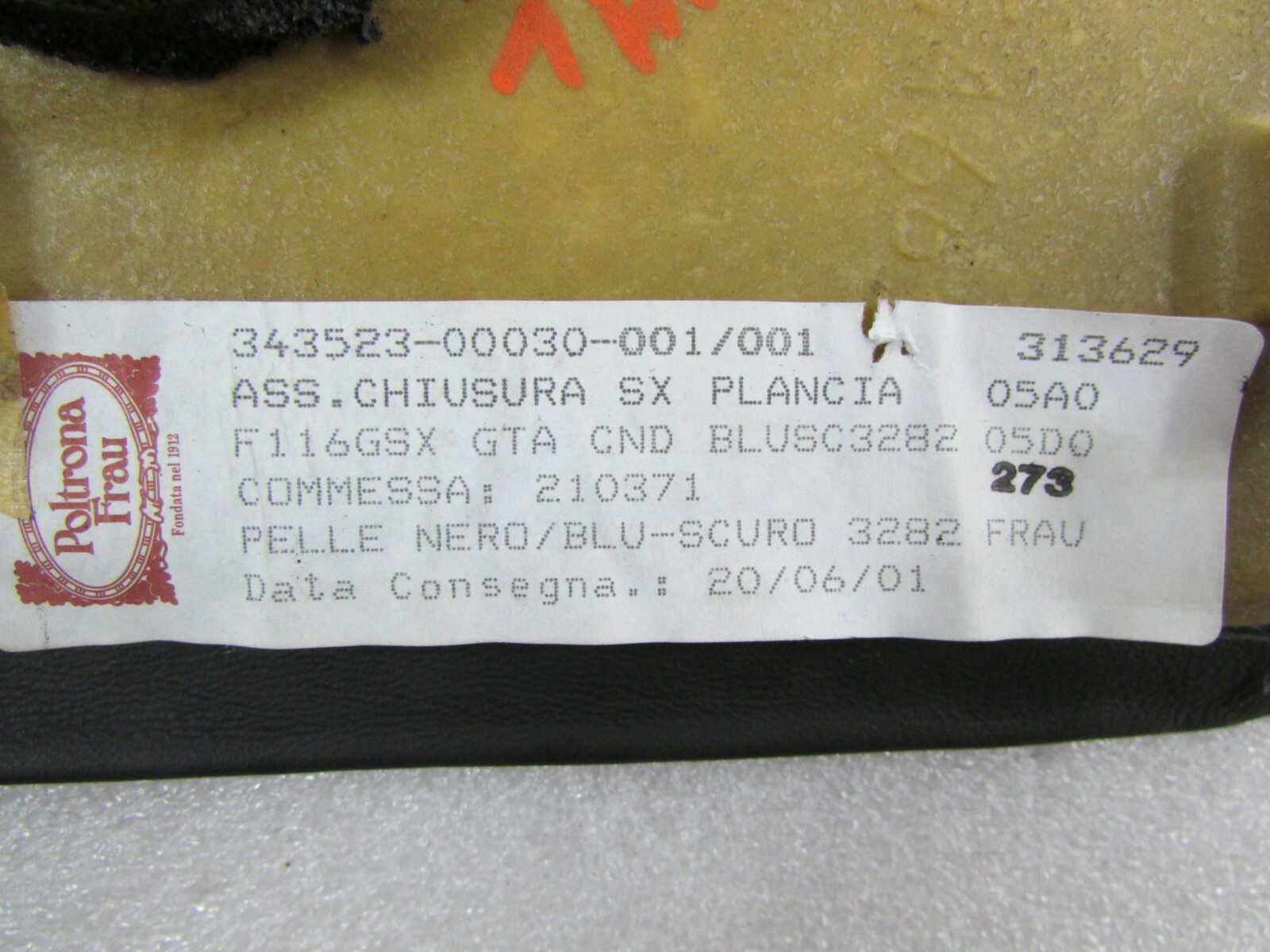 Ferrari 456, LH, Left Interior Dash End Panel, Used, P/N 65430200