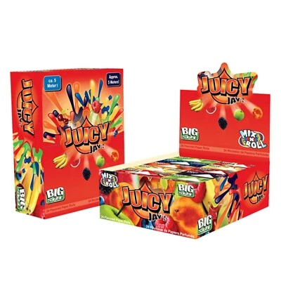 Juicy Jays Flavour Rolls Mix N Roll Big Size Rolling Papers ( 24 Mix Flavours)