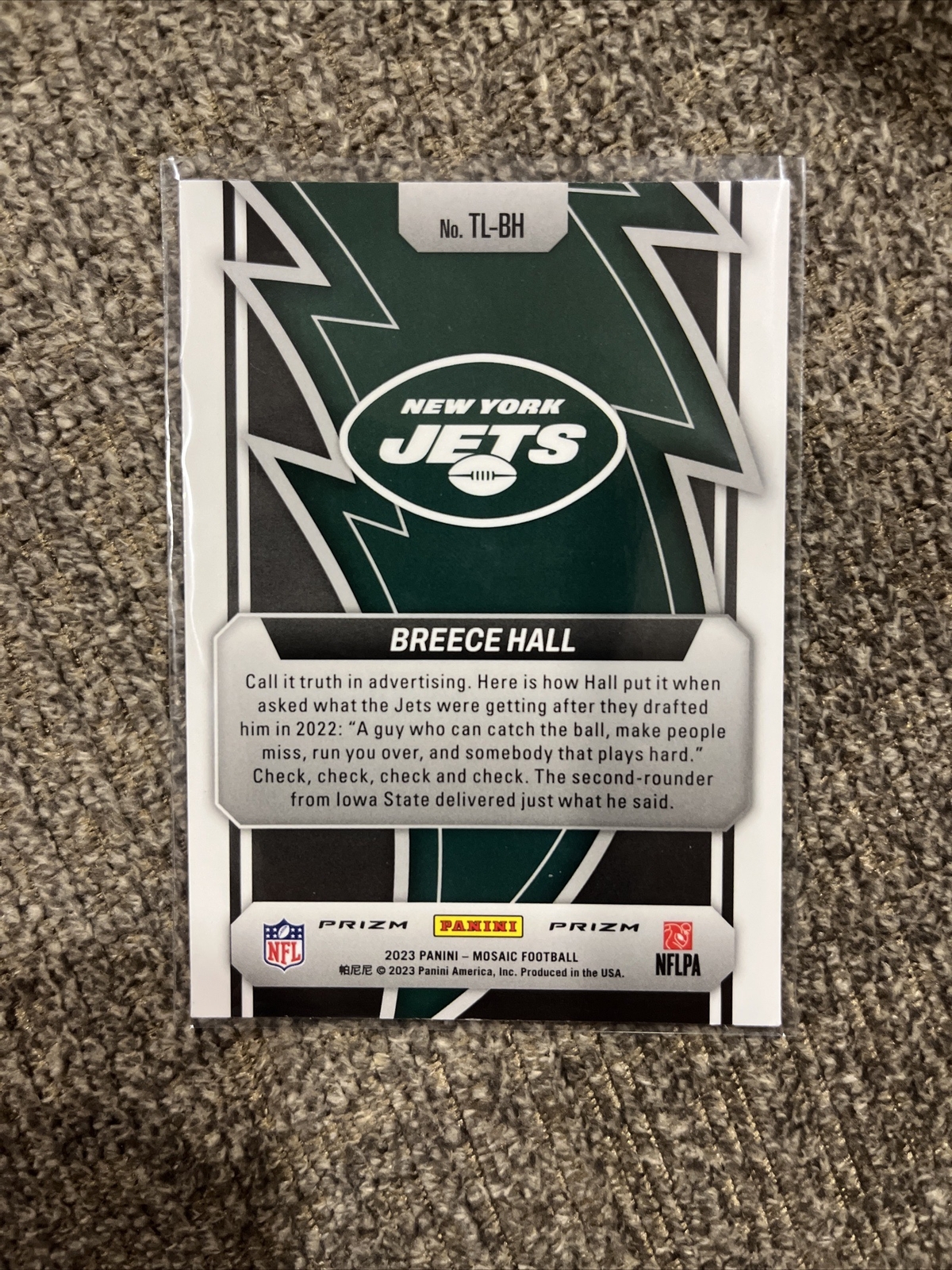 2023 Mosaic Breece Hall Thunder Lane Mosaic Prizm TLBH Jets eBay