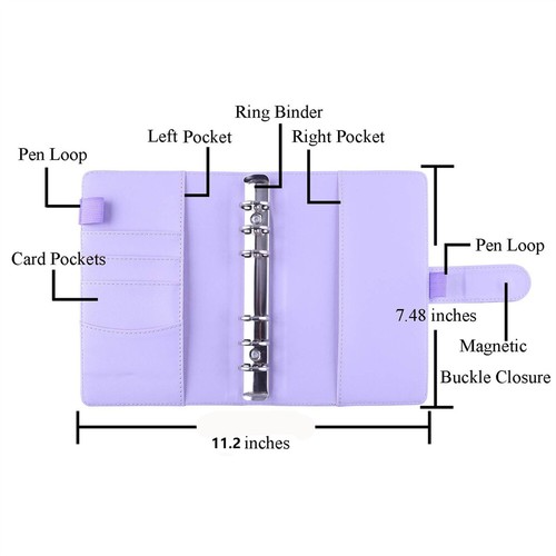 A6 Budget Binder Money Saving Wallet Notebook Planner Cash Organiser Book AU Hot - Picture 7 of 18