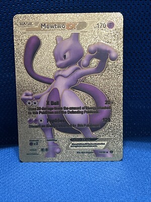 Pokemon Mewtwo EX Gold Foil Card # 98/99 | eBay