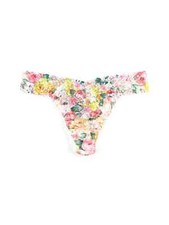 HANKY PANKY SIGNATURE LACE ORIGINAL RISE THONG KEW GARDENS SZ ONE SIZE NIP