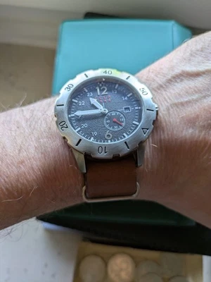 Herren-Armbanduhr Automatik CCCP  Modell  Akrhipov Edelstahl, Schwarz Silber - Bild 1 von 4