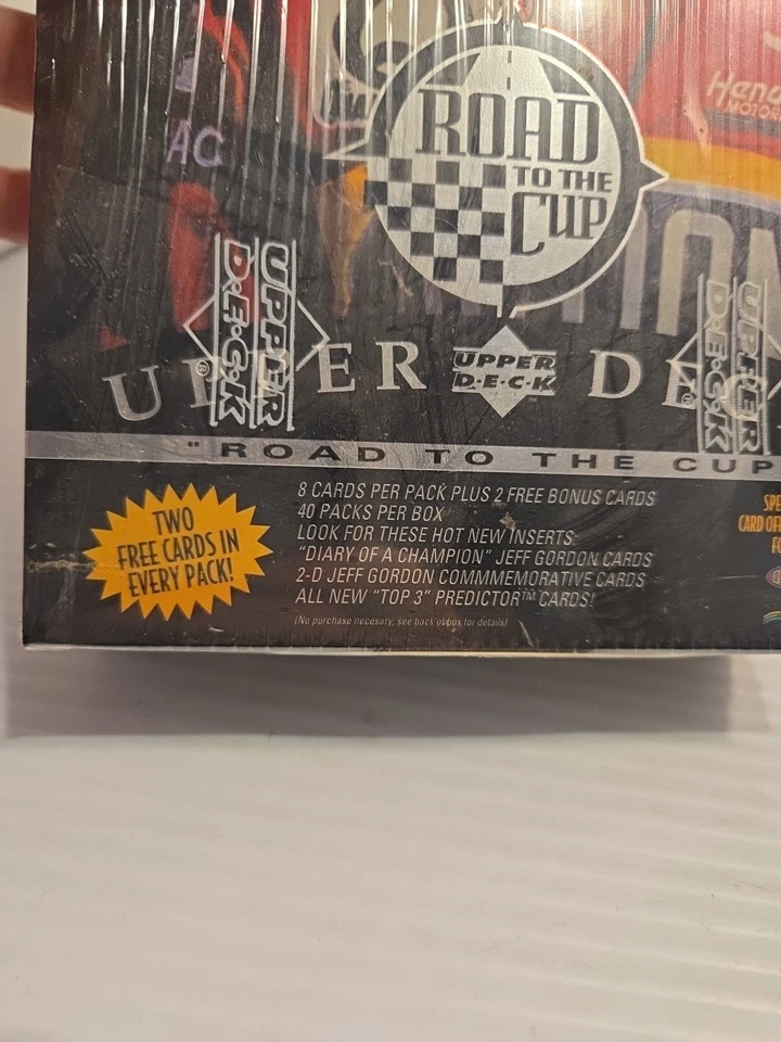 1996 Upper Deck Road to The Cup Factory Sealed NASCAR Racing Box 40 Pack Sealed - Image 4 of 4