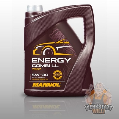 5L LITER 5W-30 MANNOL ENERGY COMBI LL LONGLIFE MOTORÖL VW AUDI BMW MERCEDES 5W30