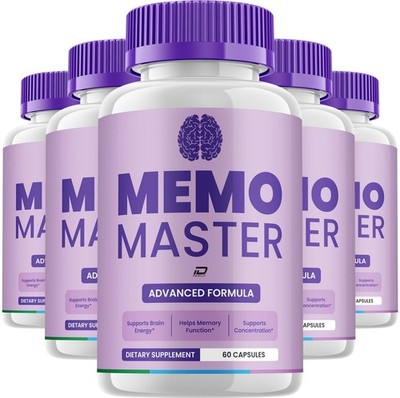 (5 Pack) Memo Master Supplement Capsules   Memo Master All Natural Memory
