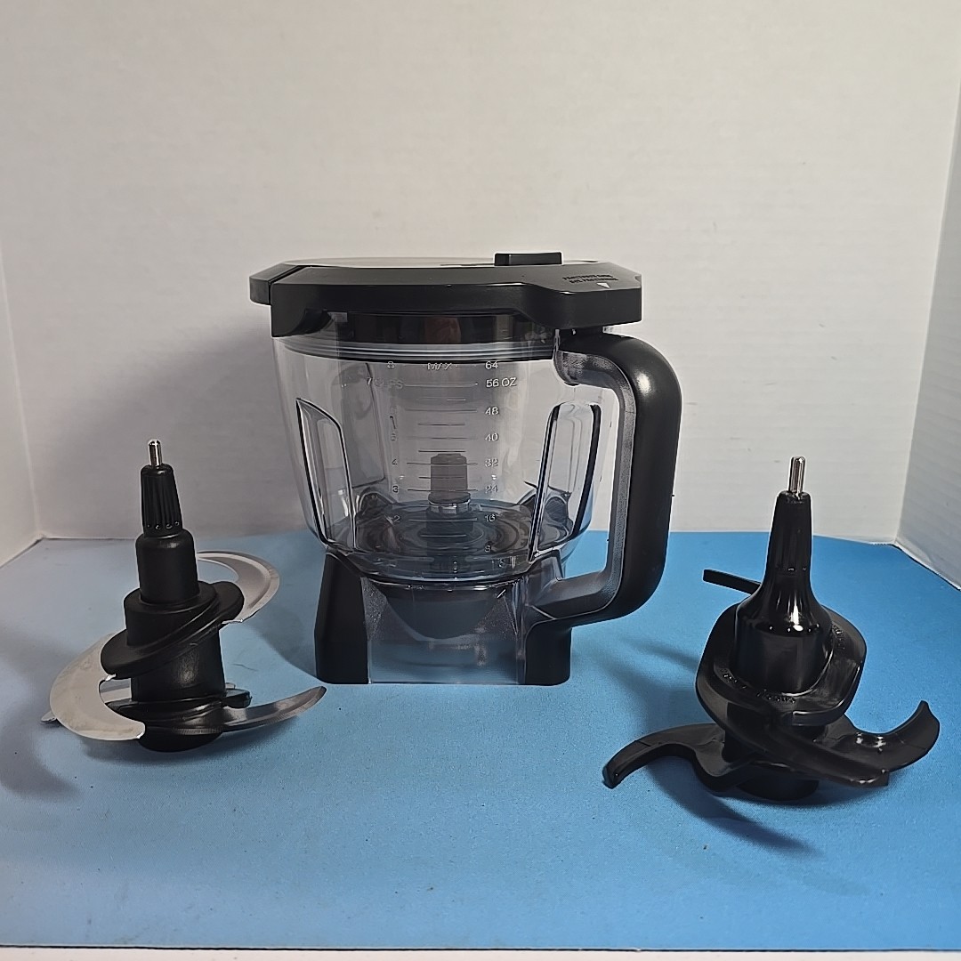 Ninja 64oz Blender Bread Food Processor Replacement Bowl & Lid With Dough Blade