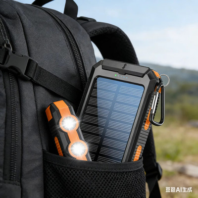 10000mAh Solar Power Bank Portable Charger Fast Charging Type C Waterproof Outdo