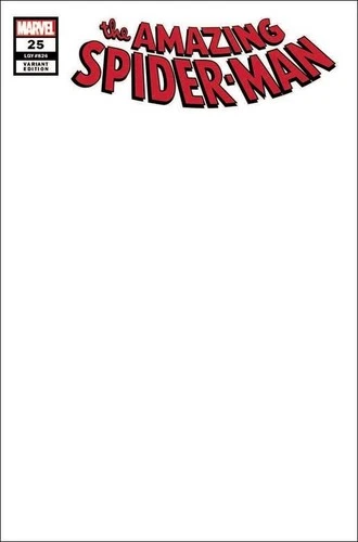 Blank AMAZING SPIDER-MAN #25 Red Logo Sketch Variant 9.4 NM SHIPS FAST