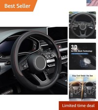 Steering Wheel Cover Cooling Ice Silk Leather 15 Inch Black Steering Wheel Cover Cooling Ice Silk Leather 15 Inch Black