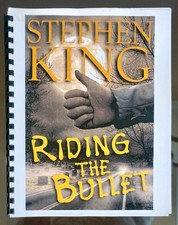 Riding the Bullet by Stephen King (2000 Unique Spiral Bound Copy!)