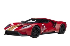 AUTOart 1/18 Ford GT Alan Mann Heritage Edition Red Gold Stripes Opening 71285