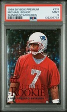MICHAEL BISHOP 1999 Skybox Premium Shining Star Rubies Rookie Rc Sp /30 PSA 9