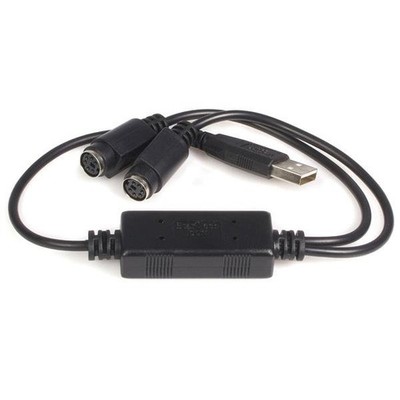 StarTech.com USB-PS/2 Adapter für Tastatur und Maus 0,435 m Schwarz