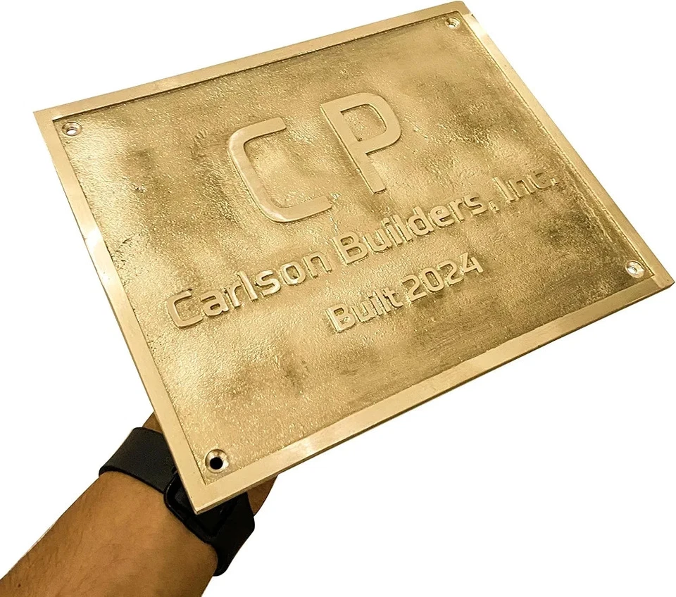 Letreros y placas de puertas personalizados de latón fundido - Placas de idioma personalizadas - Nombre personalizado Foto 4 de 4