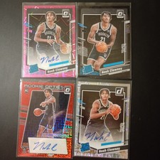 2023-24 Noah Clowney Rookie Auto Lot Pink Velocity /75 Black Velocity /39 *Read*