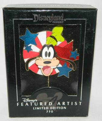 Vintage DISNEY Featured Artist Jumbo Pin featuring GOOFY Action Pin  LE