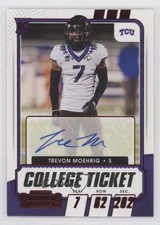 2021 Contenders Draft Picks College Game Ticket Red Trevon Moehrig Auto 0yq9