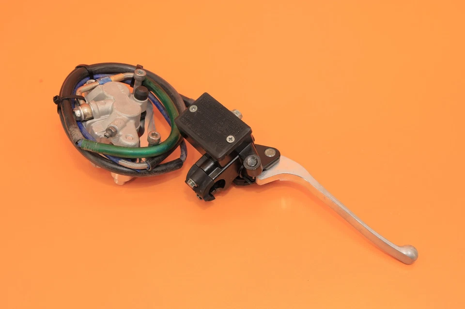 99-02 KX250 KX 250 1999 pinza de freno delantera soporte cilindro maestro manguera trenzada Foto 2 de 4