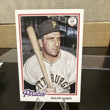 Topps 2022 Archives #104 Ralph Kiner Pittsburgh Pirates MLB 1978 Design