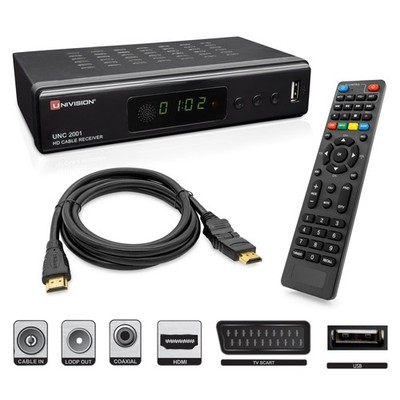 HD DVB-C Kabel Receiver Aufnahme & TimeShift HDMI SCART digitaler Kabelreceiver