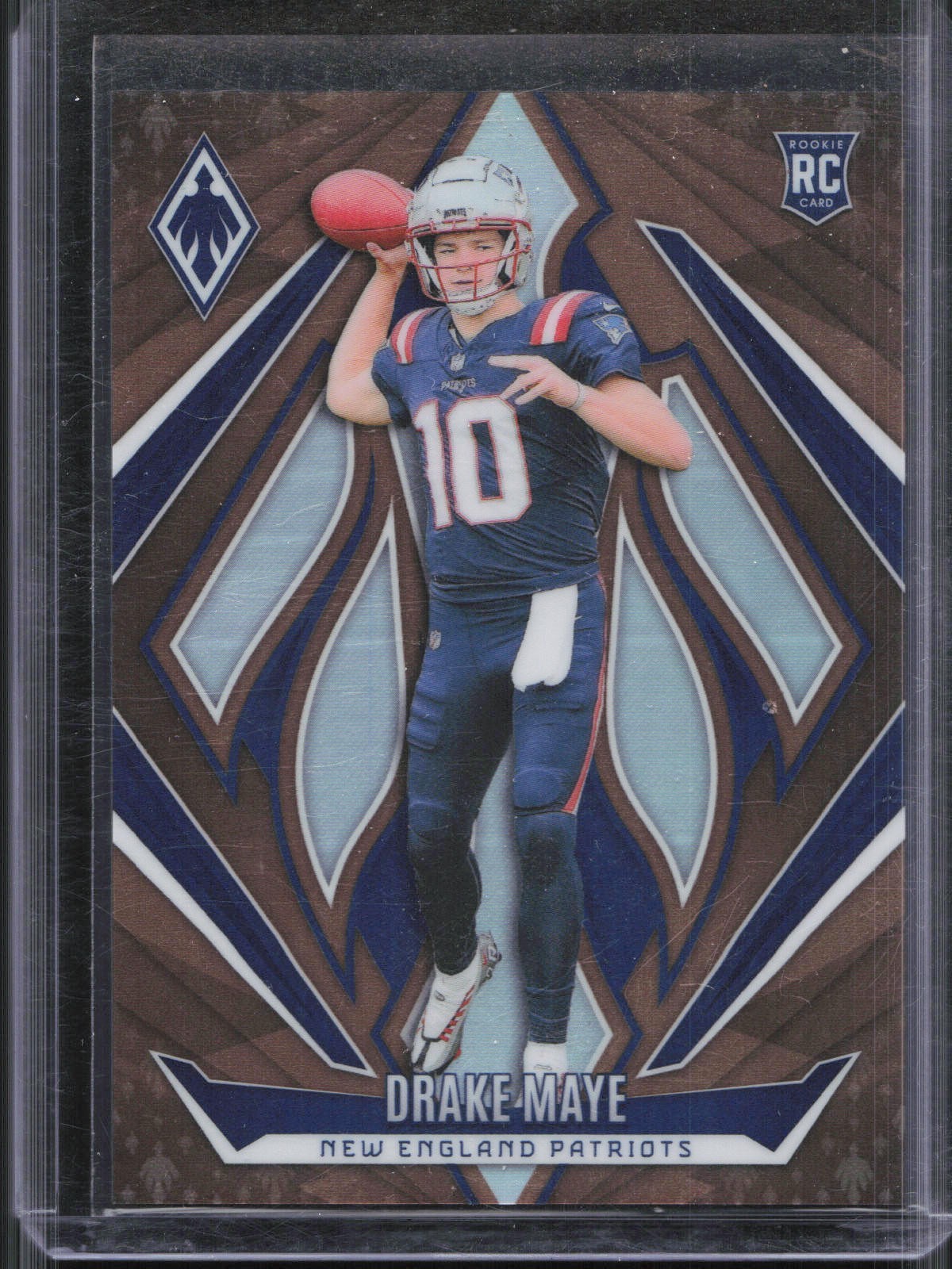 2024 Panini Phoenix Drake Maye #179 Rookie Bronze Prizm /75 Patriots