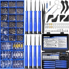 Eye Glasses Repairing Kit, MINGFIX Magnetic Eyeglass Repair Tool Set with Mul...