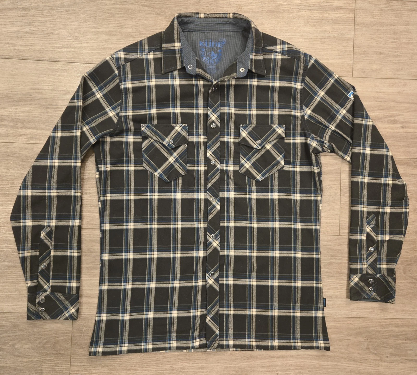 Kuhl Pearl Snap Plaid Western Long Sleeve Men’s Large Shirt Hiking Outdoor EUC
Opens in a new window