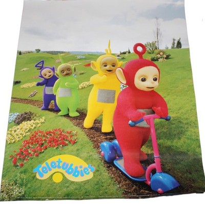 RAR POSTER TELETUBBIES TELETUBBIE LALA PO DIPSY TINKY WINKY WIESE 40 x 50 CM NEU