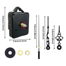 Quartz Wall Clock Movement Mechanism DIY Replacement Motor Kit Hands Repair-UK