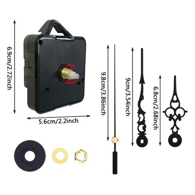 Quarz-Wanduhrwerk Mechanismus zum Selbermachen Ersatzmotor Kit Zeiger Reparatur - UK