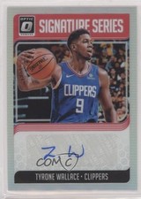 2018-19 Panini Donruss Optic Signature Series Holo Prizm Tyrone Wallace Auto mm8