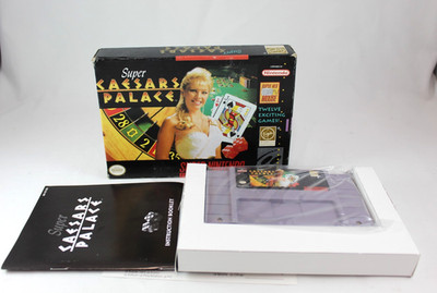 Super Nintendo SNES Super Caesar's Palace Complete in Box