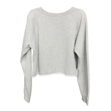 Cream Cropped Pearl Button Blazer Jacket Small Puff Sleeve Hip Length Elegant