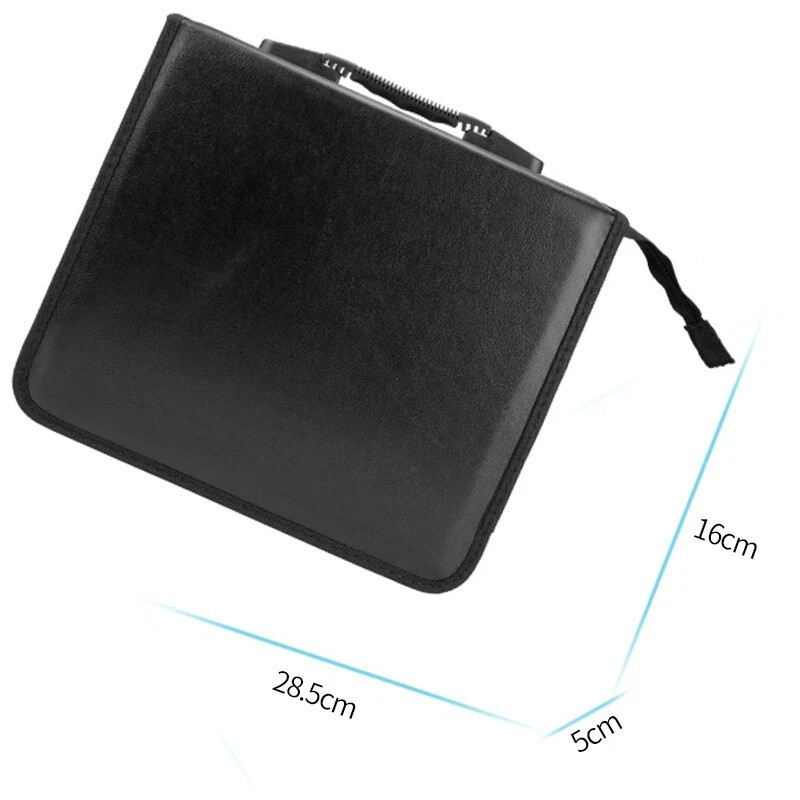 400 Discs Portable CD DVD Organizer Storage Koskin Wallet Holder Bag Case Album