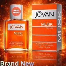 Jovan Musk Aftershave Lotion for Men, 118 ml - Seal Pack Brand New