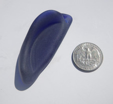 Sea Glass, Unique Shaped Cobalt Blue