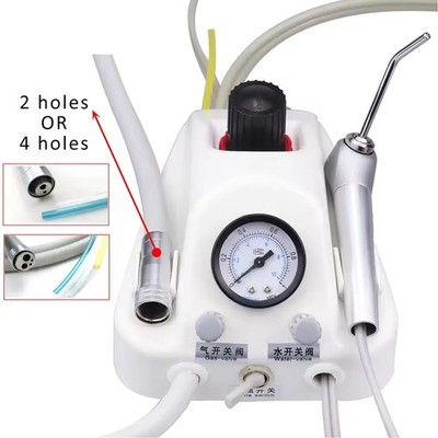 Portable Dental Lab Turbine Unit Work For Air Compressor 3 Way Syringe Handpiece