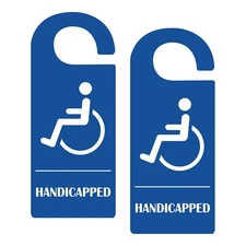 Handicap Parking Sign 3.5 X 8.5 Inch Hanger Handicap Parking Permit Safety4706