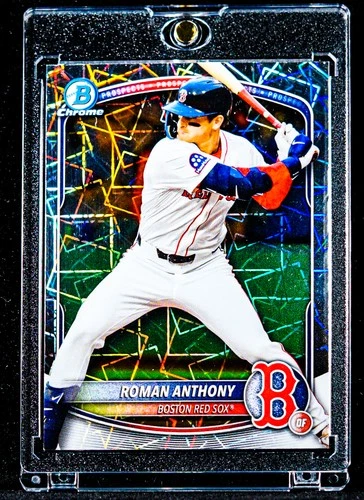 Roman Anthony RARE LASER REFRACTOR PRIZM INVESTMENT ROOKIE CARD SSP Red Sox RC