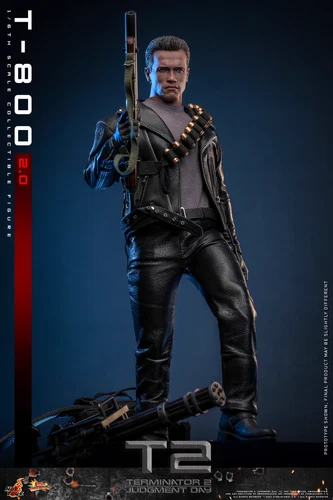Hot Toys MMS795 Terminator 2 Judgment Day T800 2.0 Arnold Schwarzenegger Figure - Picture 2 of 8
