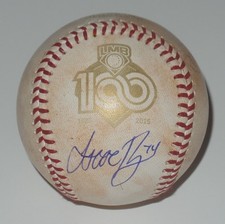 ISAAC RODRIGUEZ SIGNED AUTO 100 ANOS LMB LIGA MEXICANA DE BEISBOL BASEBALL TOROS