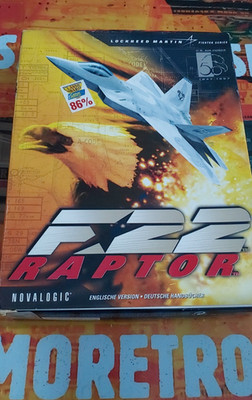 F22 Raptor (Novalogic 1997) IBM PC (CD-Rom, Manual, Box) works classic