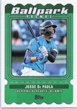 Josue De Paula 2025 Topps Pro Debut #BP-6 Ballpark Promos