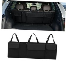 Car Trunk Organizer, Waterproof Backseat Hanging Large Storage with Black