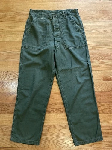 Vintage OG-107 Fatigue Pants Military 34 X 33 Vietnam Era